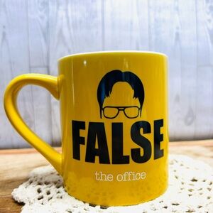"The Office" themed coffee mug featuring Dwight Schrute's